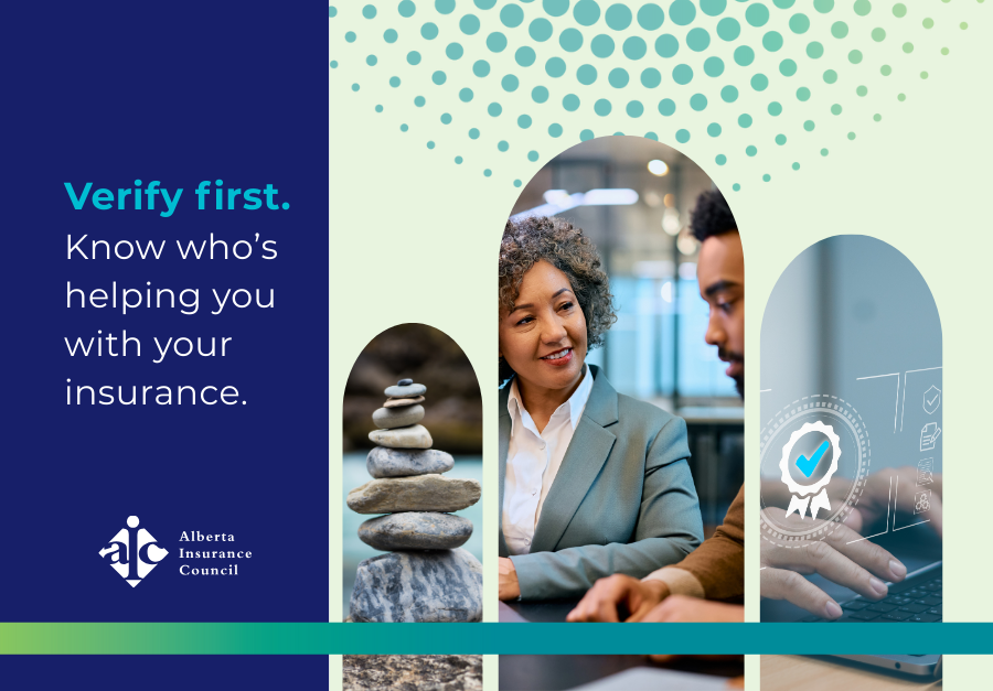 LinkedIn Ad: Verify first. Know who's helping you with your insurance.